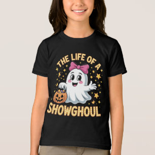 The Life of A Showghoul Retro Halloween Spooky Gir Tri-Blend Shirt