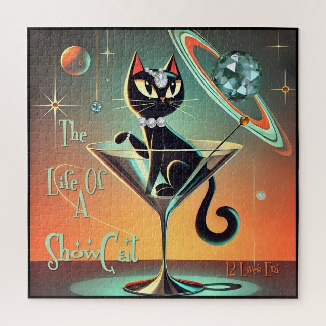 The Life Of A Showgirl Cat Jigsaw Puzzle (Vertical)