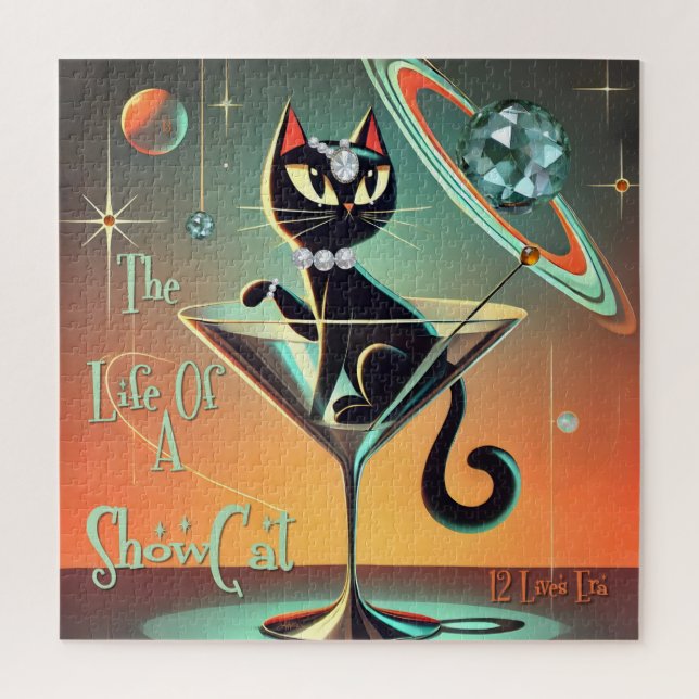 The Life Of A Showgirl Cat Jigsaw Puzzle (Vertical)