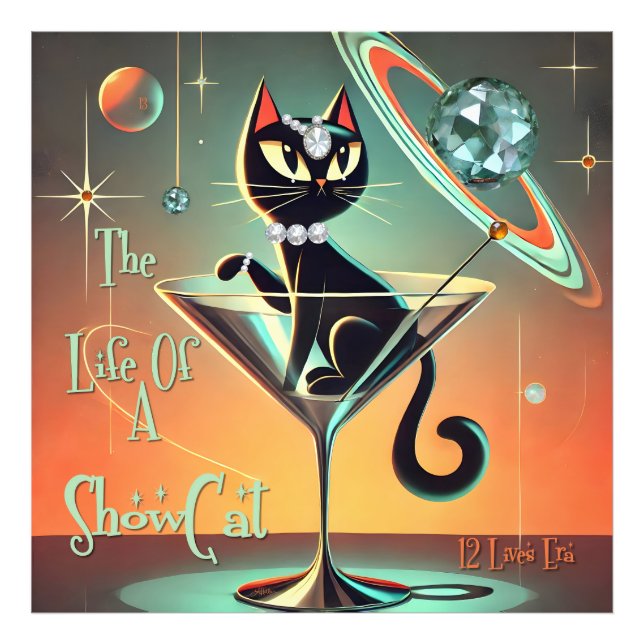 The Life Of A Showgirl Cat Photo Print (Front)