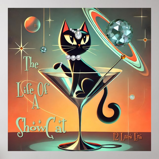 The Life Of A Showgirl Cat Poster (Front)