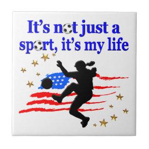 THE LIFE OF A USA SOCCER PLAYER DESIGN TILE