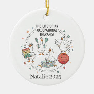 The Life of an Occupational Therapist Ceramic Tree Decoration