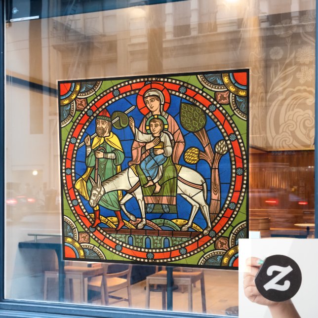 The Life of Jesus Christ The Holy Family Chartres  Window Cling (Cafe Window)