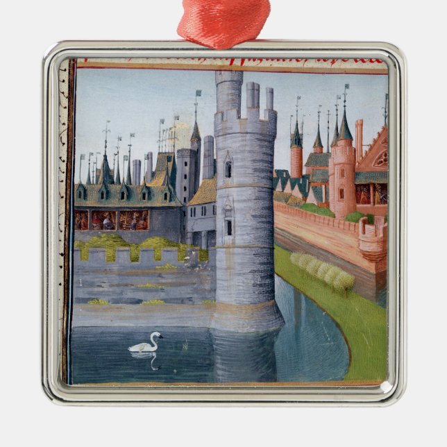 The Life of Louis II  'The Stammerer' Metal Tree Decoration (Front)