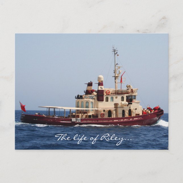 The life of Riley postcard (Front)