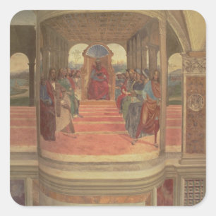 The Life of St. Benedict (fresco) (detail) Square Sticker