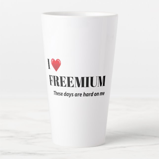 The "Life on a Budget" adulting is hard humour  Latte Mug (Front)