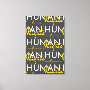 The lifeline of human rights for all, without exce canvas print