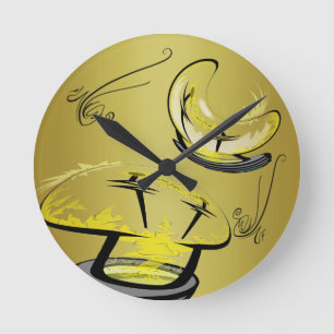 The Light Cap Zaps Round Clock