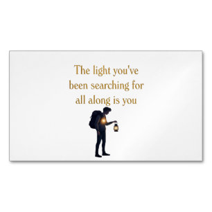 The light is you iPad Smart Cover Magnetic Business Card