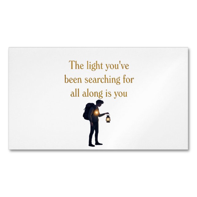 The light is you iPad Smart Cover Magnetic Business Card (Front)