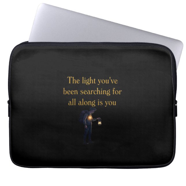 The light is you laptop sleeve (Front)