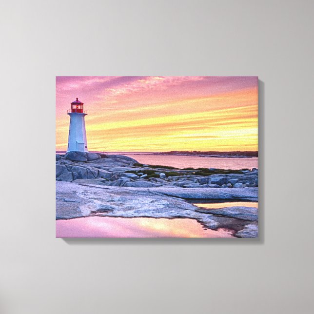 The Light Keeper | Peggy'S Cove Canvas Print (Front)
