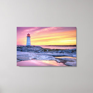 The Light Keeper   Peggy'S Cove Canvas Print