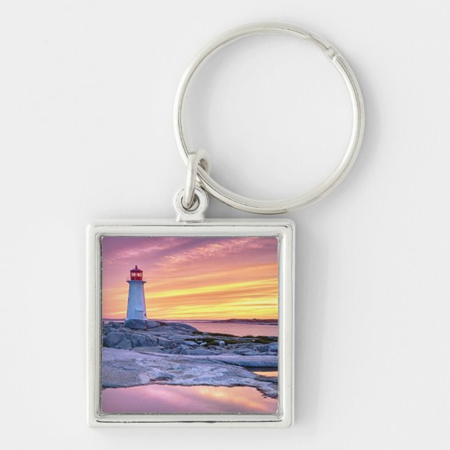 The Light Keeper | Peggy'S Cove Key Ring (Front)