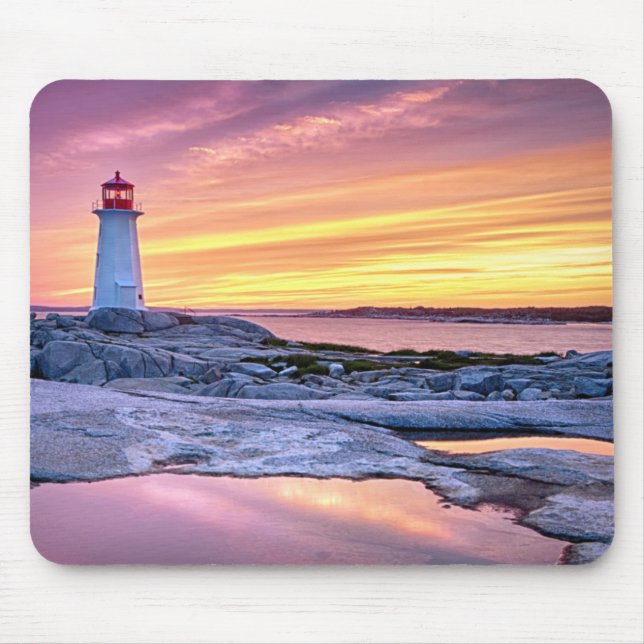 The Light Keeper | Peggy'S Cove Mouse Mat (Front)