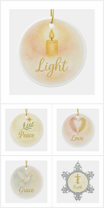 ✨ The Light of Faith — Christmas Ornaments