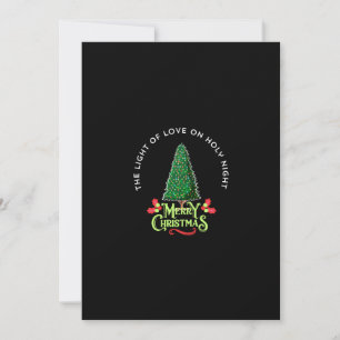 The Light of Love on Holy Night Holiday Card