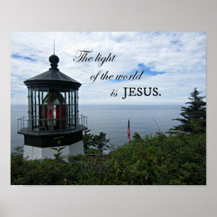 The Light of the World is Jesus. Poster