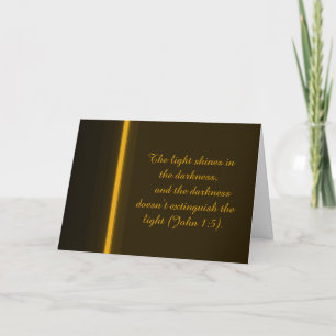 The Light Shines in the Darkness Holiday Card