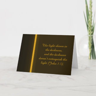 The Light Shines in the Darkness Holiday Card