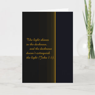 The Light Shines in the Darkness Holiday Card