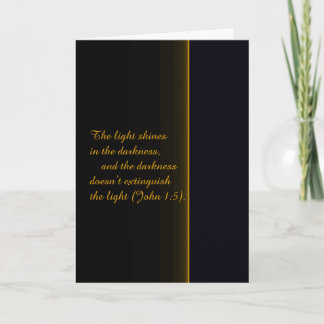 The Light Shines in the Darkness Holiday Card