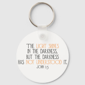 The Light Shines in the Darkness Key Ring