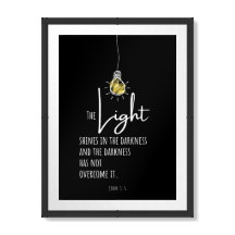 "The Light shines in the darkness..." poster