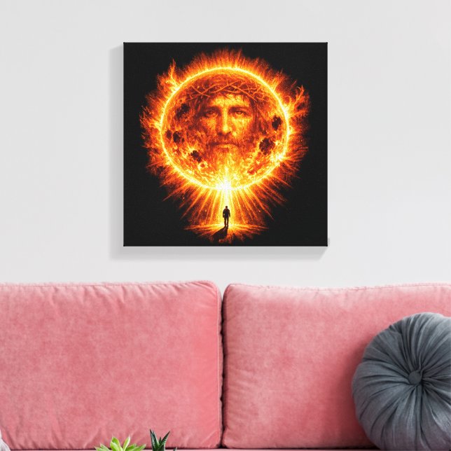 The Light. The Son. Canvas Print (Insitu(LivingRoom))