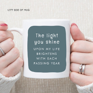 The Light You Shine Christmas Florals Coffee Mug