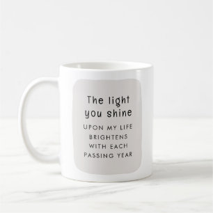 The Light You Shine Personalised Christmas Coffee Mug