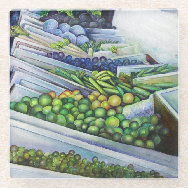 The Lighter Side of Lavender Street, Singapore Glass Coaster (Front)