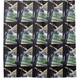 The Lighter Side of Lavender Street, Singapore Shower Curtain