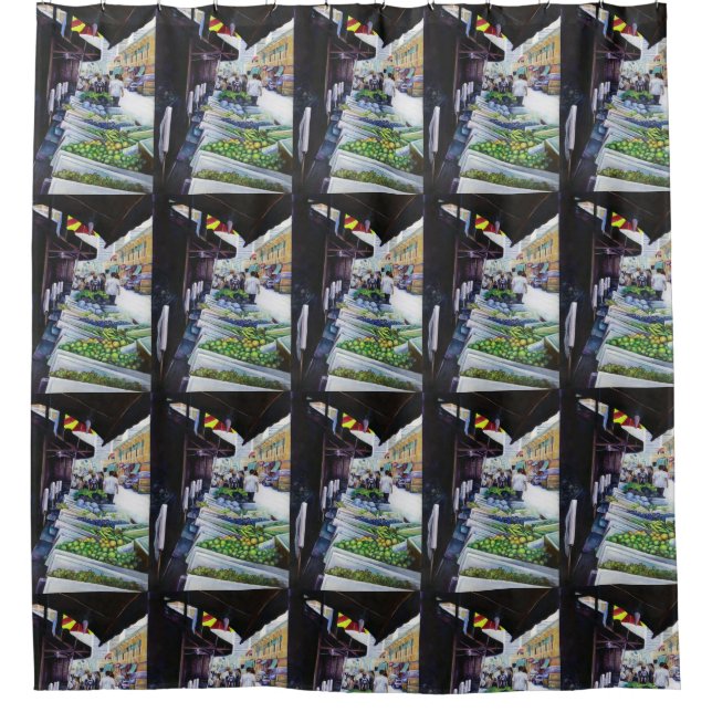 The Lighter Side of Lavender Street, Singapore Shower Curtain (Front)