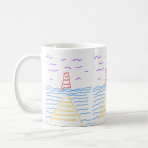 The Lighthouse and the Pier Coffee Mug