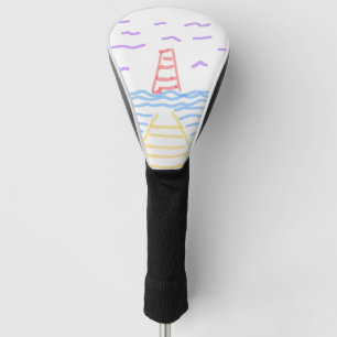 The Lighthouse and the Pier Golf Head Cover