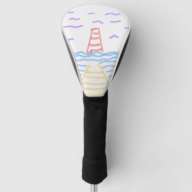 The Lighthouse and the Pier Golf Head Cover (Front)