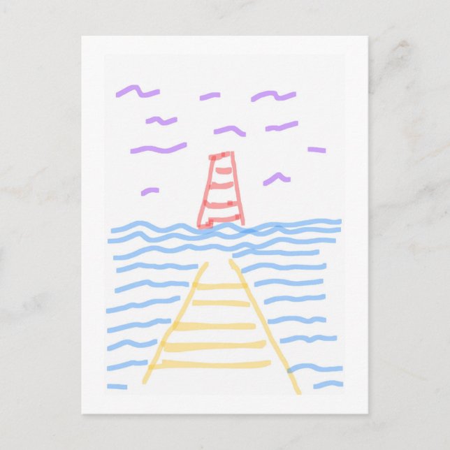 The Lighthouse and the Pier Postcard (Front)