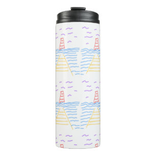 The Lighthouse and the Pier Thermal Tumbler