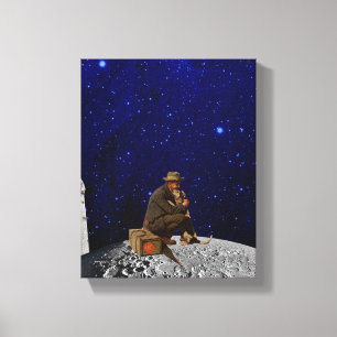 The lighthouse keeper returned home canvas print