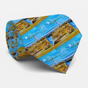 The Lighthouse on the Beach Painting by Alfred Fox Tie