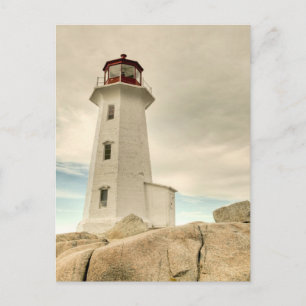 The Lighthouse, Peggy's Cove, Nova Scotia. Postcard