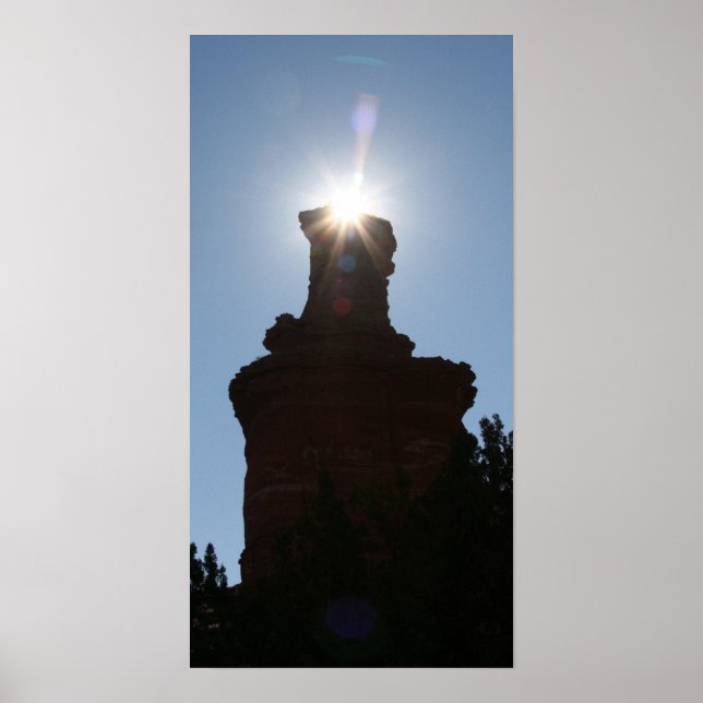 The Lighthouse Rock Formation in Palo Dura Canyon Poster (Front)