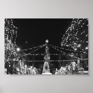 The Lighting of Church Street, Burlington Vermont Poster