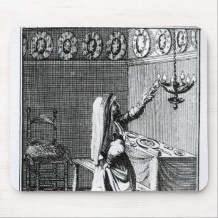 The Lighting of the Sabbath Candles Mouse Mat