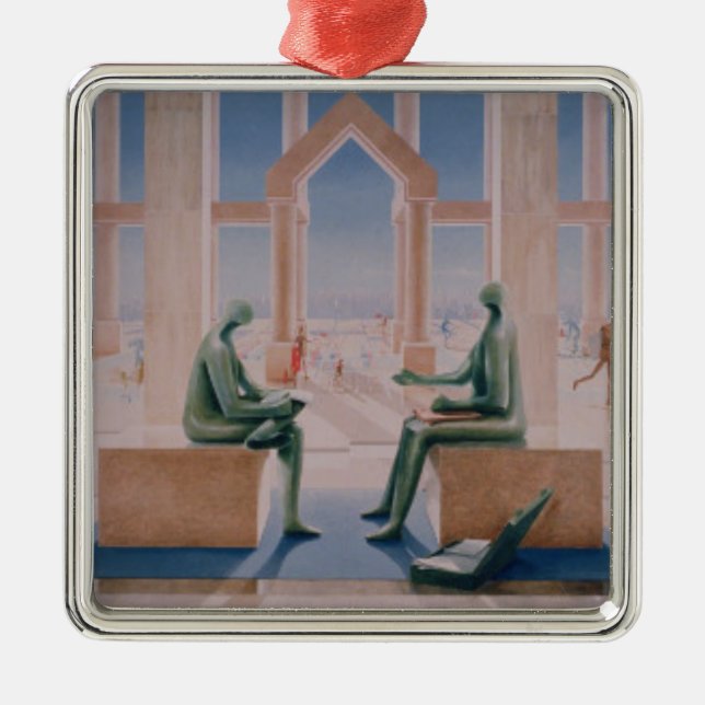 The Lightness of Banking 1989 Metal Tree Decoration (Front)