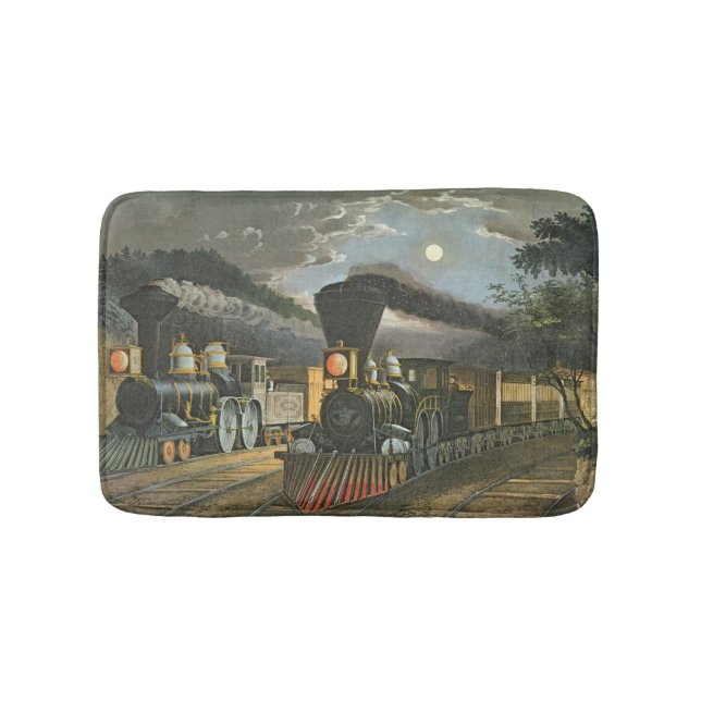 The Lightning Express Trains, 1863 Bath Mat (Front)