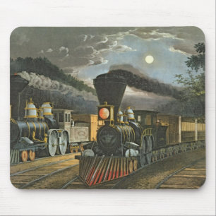 The Lightning Express Trains, 1863 Mouse Mat